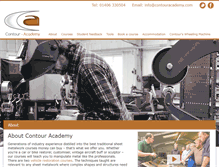 Tablet Screenshot of contouracademy.com